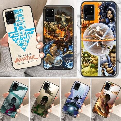 Avatar the Last Airbender Phone case For Samsung Galaxy Note 4 8 9 10 20 S8 S9 S10 S10E S20 Plus UITRA Ultra black trend