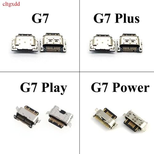 Cltgxdd 10pcs USB Charging Port Charger Connector Dock Socket Repair Part For Motorola Moto G7 G7 Plus G7 Power G7 Play