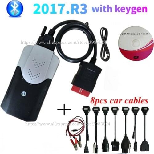 2021 OBD Obd2 Scanner 3 In1 For Delphis vd ds150e cdp pro with USB Bluetooth 2017.r3 Keygen Car Diagnostic Repair Tool
