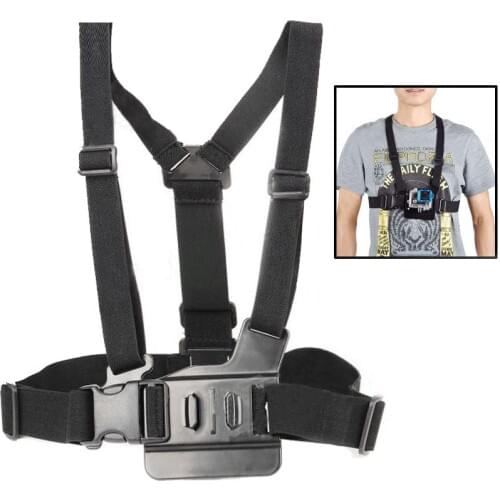 For GoPro HERO4 / 3 / 2 Camera Front Elasticated Belt Strap (Black)