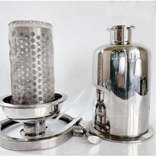 Long/Short Sanitary Inline Strainer Filter Fit 45/51mm Pipe OD Tri Clamp SS304 Stainless Steel Wine Filter Ferrule OD 64mm