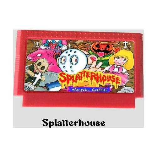 Splatterhouse 60 Pins Game Card For 8 Bit D99 Game Player