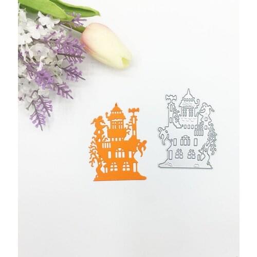 Julyarts 2019 Helloween House Ghost Metal Cutting Die for Scrapbooking Wedding Card Making Die Metal Crafts Gift Die Cut Stitch