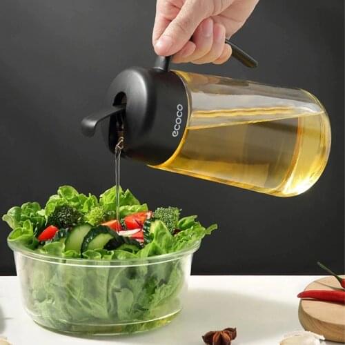 Kitchen Automatic Opening And Closing Oil Pot Leak-Proof Glass Oil And Vinegar Honey Olive Oil Container Seasoning Cooking Tool