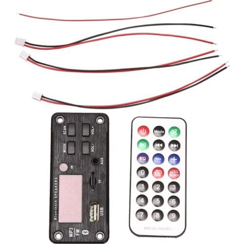MP3 Decoder Board,With Power Amplifier 2X25W Bluetooth 5.0 Car Audio Decoder Board Support TF AUX FM Audio Radio Module