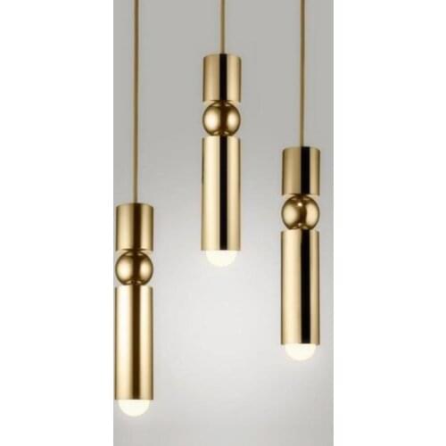 Nordic Postmodern Bar Bedroom Pendant Lamp Modern Bedside Model Room Metal Sense Creative Led Simple Hanging Pendant Lights