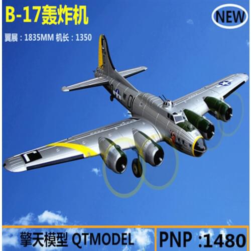 QTMODEL B-17 B17 BOMBER Propeller Warbird 1835mm Wingspan Radio Control RC Plane PNP