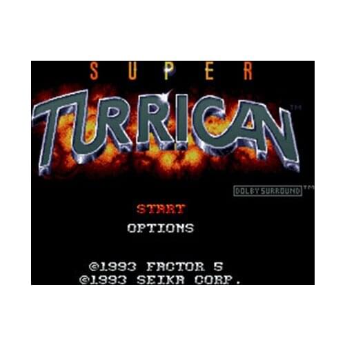 Super Turrican 16 bit Big Gray Game Card For NTSC Game Player Drop Shipping