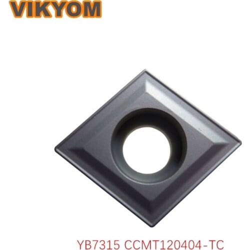 Lathe Tools Carbide Blade CCMT120404-TC YB7315 Carbide Inserts CNC Internal Turning Tool For Iron Processing