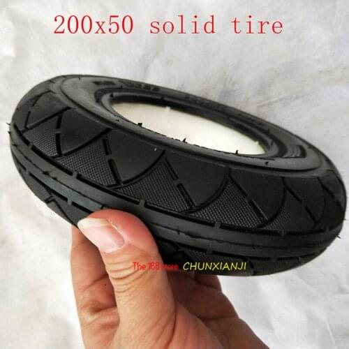High quality Solid Tubeless Tire 200 x 50 (8x2) solid/foam filled tire 200*50 for Razor E100 E125 E200 Scooter