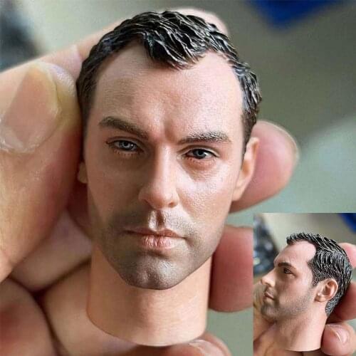 1/6 WWII Vasily Head Sculpt Model Soviet PVC Head Carving Fit 12 inch Action Figure Body In Stock