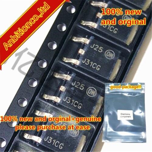 10pcs 100% new and orginal MJD31CT4G silk-screen J31CG TO-252 Complementary Power Transistors 3A 100V 15W NPN in stock