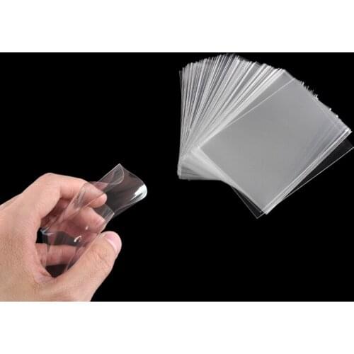 100pcs/pack Card Sleeves Magic Board Game Tarot Three Kingdoms Poker Board Game Outdoor Transparent Cards Protector 65*90mm