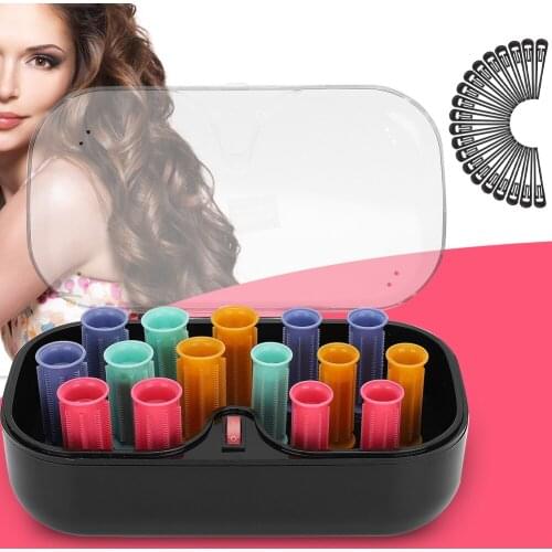 30MM 15Pc Electric Heated Roller Ceramic Curling Roll Tube Hair Styling Tool Rollers Styling Hair Tools Profession Hairdressing