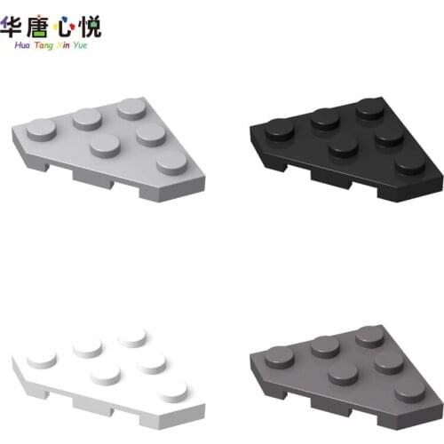 20PCS/Set 2450 MOC 3x3 Corner Plate 45 Deg. Bricks Assembles Accessories Parts Building Blocks Toys for Children Kids Gifts
