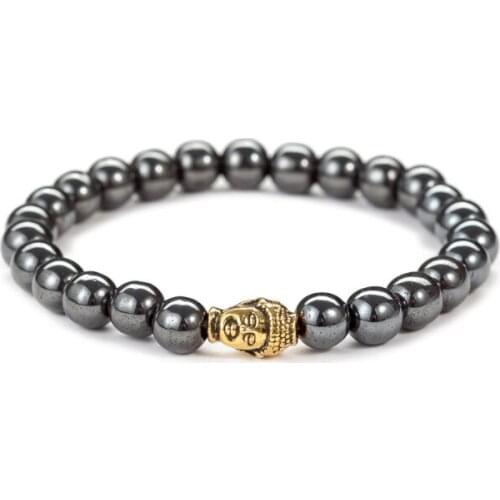 8mm Punk multicolor Agate beads Chakra Reiki Buddha Yoga Bracelet elastic adjustable Volcanic Stone Bangles oio43