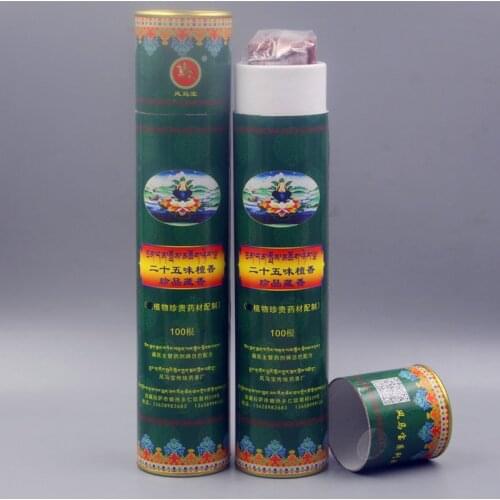 Tibetan medicine incense 25-flavors Chinese herbal medicine sandalwood Deodorize Buddha incense Refreshing stick incense