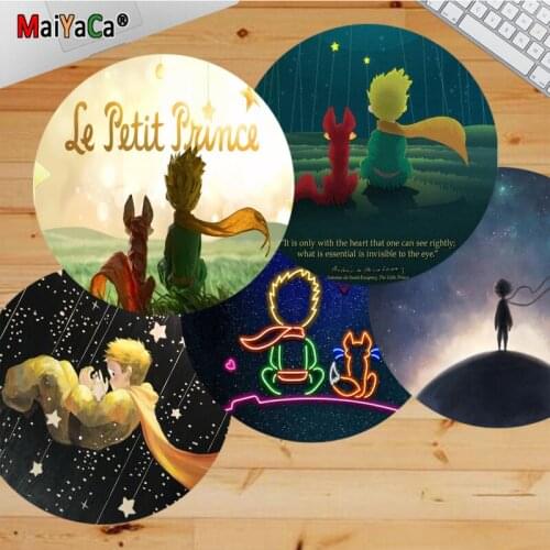 New Printed The Little Prince Customized laptop Gaming round mouse pad Anti-Slip Laptop PC Mice Pad Mat gaming Mousepad