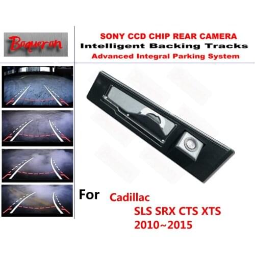 For Cadillac SLS SRX CTS XTS 2010~2015 CCD Car Backup Parking Camera Intelligent Tracks Dynamic Guidance Rear View Camera