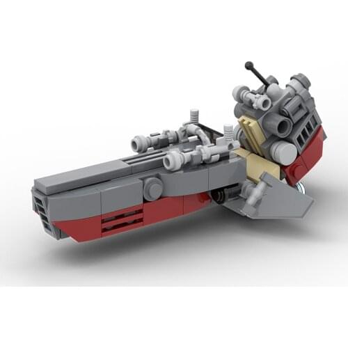 MOC Clone Robot Speeded Motorcycle Building Blocks Kit For Star of Space Wars Flying Shuttle Vehicle Idea Toys For Children Gift