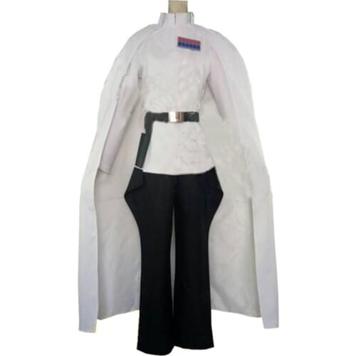 2018 Rogue One Director Orson Krennic Cosplay Costume Mens Cloak Suit Full Set Halloween Officer Uniform