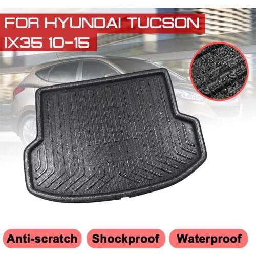 Carpet Car Floor Mat For Hyundai Tucson IX35 2010 2011 2012 2013 2014 2015 Rear Trunk Anti-mud Cover