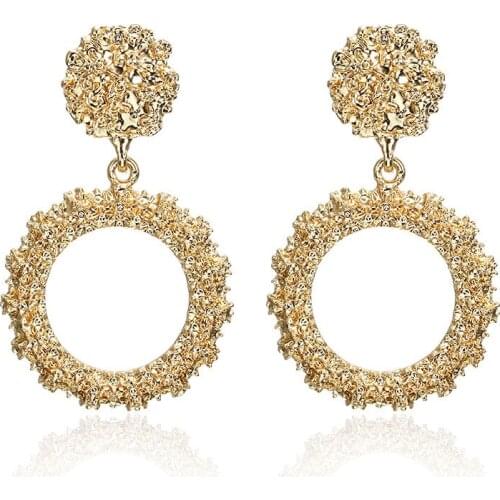 Circle Hoop Earrings Fashion Bohemian Handmade D-rop Earrings for Women Jewelry Idear Gifts for Mom