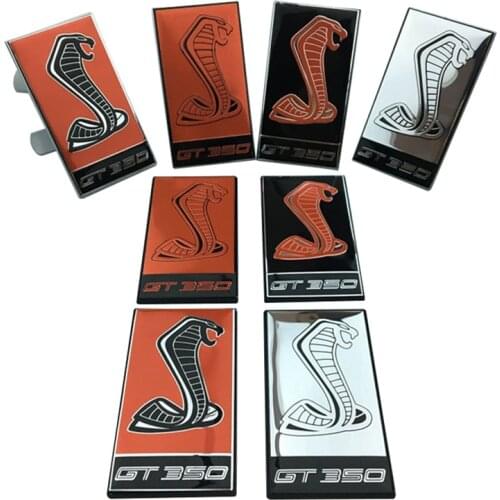 Metal Auto Front Grille Bumper Car Sticker Emblem Badge Exterior Accessories for Ford Shelby Mustang v6 v8 GT500 GT350 Mondeo