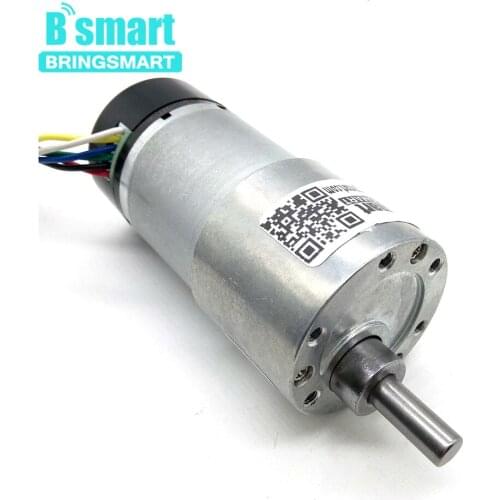Bringsmart Micro Encoding Motor JGB37-3530GB 24V Large Torque 12rpm Encoder DC Motor 10rpm Electric Reducer Motor Encoder