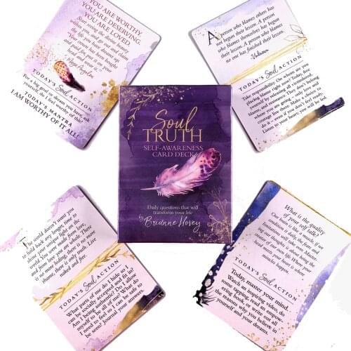 Soul Truth Oracle Cards Leisure Party Table Game High Quality Fortune-telling Prophecy Tarot Deck With Guide Book