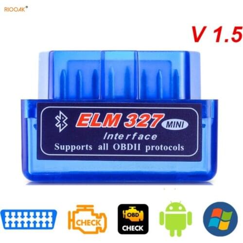 New OBD V2.1 V1.5 mini ELM327 OBD2 Bluetooth Auto Scanner OBDII Car ELM 327 Tester Diagnostic Tool for Android Windows Symbian