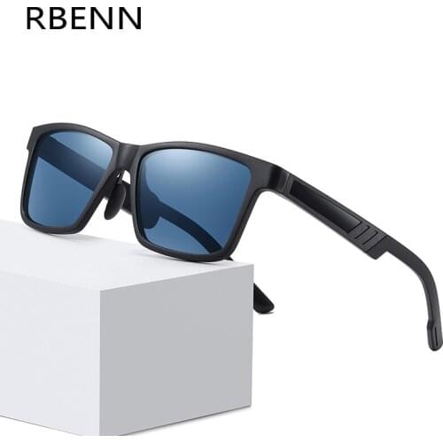 RBENN BRAND DESIGNER Classic Ultralight TR90 Sunglasses Men Polarized Women Square Driving Sun Glasses Night Vision Gafas De Sol