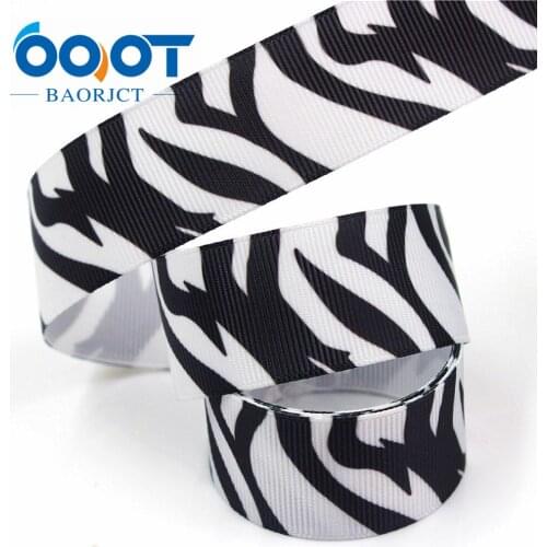 OOOT BAORJCT G-18508-175 25 mm 10 yards Cartoon Ribbons Thermal transfer Printed grosgrain Wedding Accessories DIY material