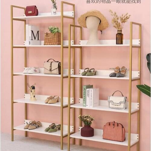 Simple clothing store display rack floor-to-floor multilayer shelving shoe store shoe rack womens clothing store creative shoe