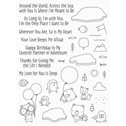 Penguin Clear Stamp Or stamp for DIY Scrapbooking/Card Making/Kids Fun Decoration Supplies A2241