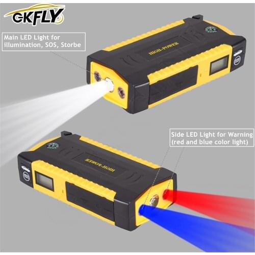 GKFLY 16000mAh Car Jump Starter Power 12V Portable EU Plug Auto Power Starter Buster Jump Starter Battery Booster Power Bank