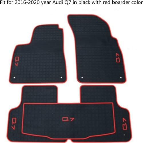 Rubber Car Floor Mats for Audi Q5 Q7 Q2 A3 2006-2020 Year No Odor Non Slip Waterproof Carpets