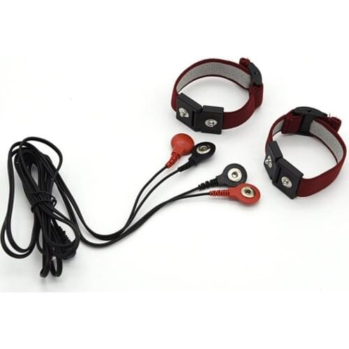 Ring005 Button Connect Electro Shock Penis Ring SM Player DIY Electric Shock Sex Toys for Adult Game Medical Themed Toys