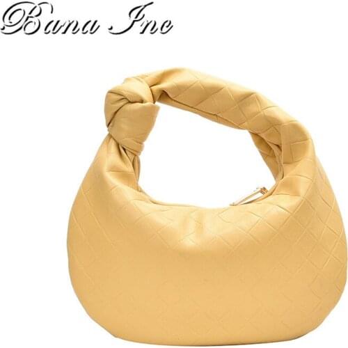 Luxury Small Handbag Soft Leather Evening Clutches Women Dumpling Hobo Bag Vintage Leather Hand Purse Female Totes Bag