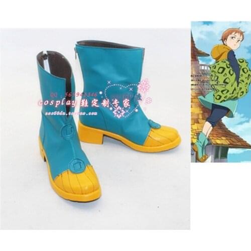 The Seven Deadly Sins King Grizzlys Sin of Sloth customize Cosplay boots shoes S008