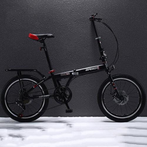 Folding Bike Adult Male and Female Students Variable Speed Ultra Light Portable Compact 16/20 inch Trunk Bicycle