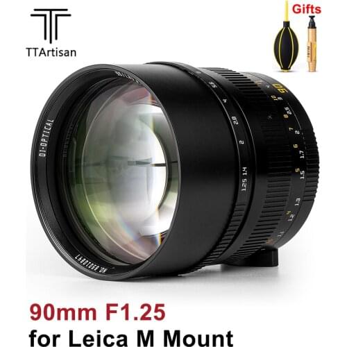 TTArtisan 90mm F1.25 Camera Lens Full Fame Manual Focus for Leica M Mount Camera M-M M240 M3 M6 M7 M8 M9 M9p M10