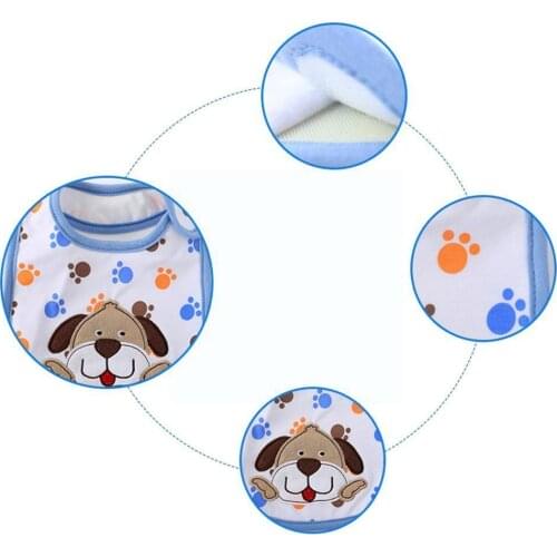 Feeding Baby Bibs Bandana Cute Embroidered Sleeveless Newborn Things For Baby Boy Burp Saliva Cartoon Bibs Girl Bib Cloths C7M9