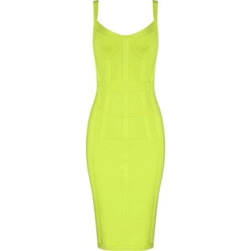 Women Dress Bandage New Elegant Bodycon Spaghetti Strap Sleeveless Summer Autumn Clothes Party Club Dress Vestidos Sexy Dresses