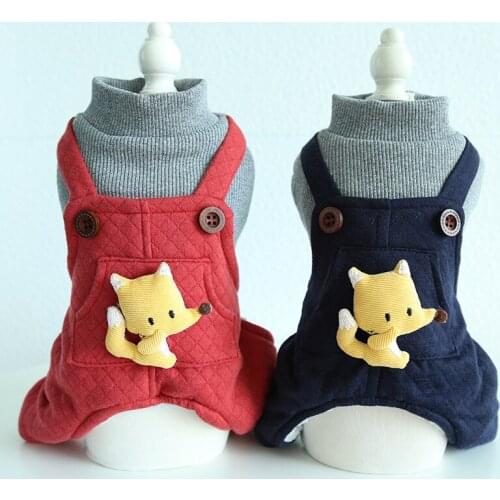 Dog Winter Outfits Pet Puppy Jumpsuit Warm Costume Wholesale Small Dog Clothing Cat Pomeranian Maltese Poodle Chihuahua Clothes