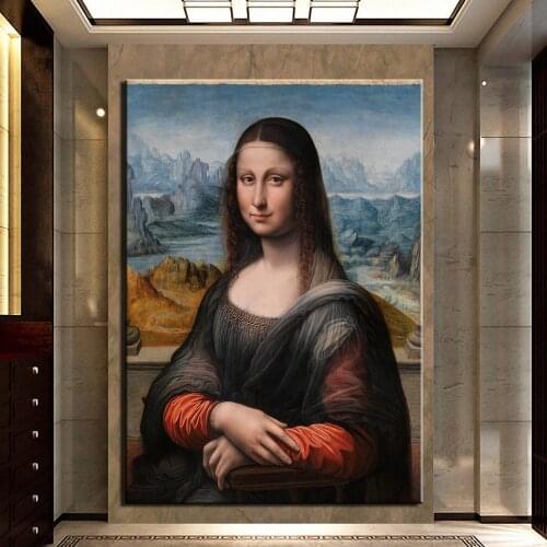 1 piece Mona Lisa Wall Pictures Wall Art Painting on Canvas Posters and Prints Modern Wall Pictures Home Decor