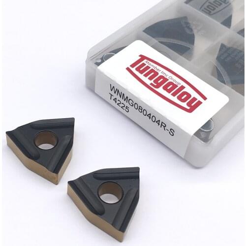 100% Original 10PCS WNMG080404R-S T4225 Sale Metal CNC Machine Parts Tool Carbide Inserts For Machining Steel Parts Turning Tool