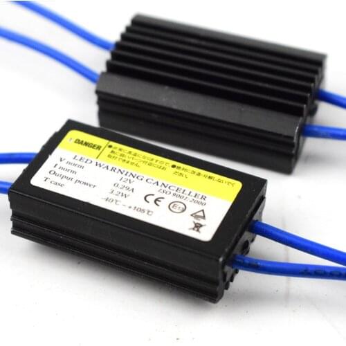 2pcs T10/T15 W5W 194 Error Free Load Led Resistor Wiring LED Decoder Warning Flashing Canceller Adapter for European Car Lights