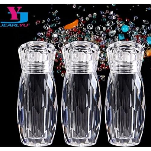 3pcs Nails Art Dekor High Quality Rhinestone Gems Nailart Container Make Up Accessories Nail Strass Manicure Salon Empty Bottle