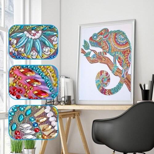 5D Special Shaped Diamond Painting Animal Diamond Embroidery Cross Stitch Partial Rhinestone Picture Serial Mosaic Home Decor